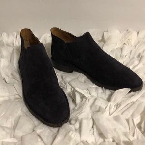 Trask Allison Navy Suede Booties